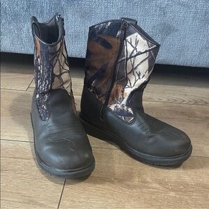 Deer Stags Kids Camouflage Boots